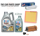 MOBIL SUPER 3000 SERVICE KIT FOR BMW 118D 116D MOBIL 6L & 3 NEW FILTERS PACK