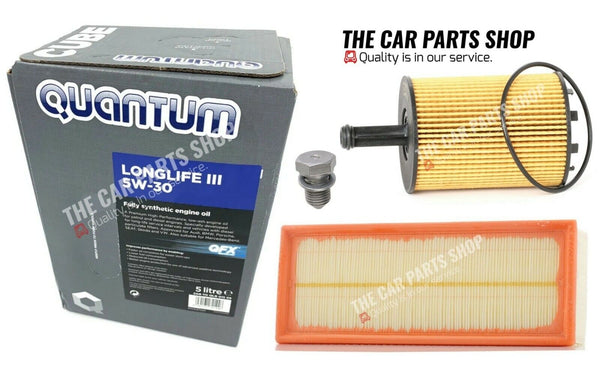 GENUINE QUANTUM 5W30 SERVICE KIT FOR VW TOURAN 1.9 TDI 2004> WITH AIR & OIL FILT