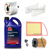 MILLERS SERVICE KIT FITS PEUGEOT 208 1.4 HDI 2012> WITH COMPLETE FILTER KIT PLUG