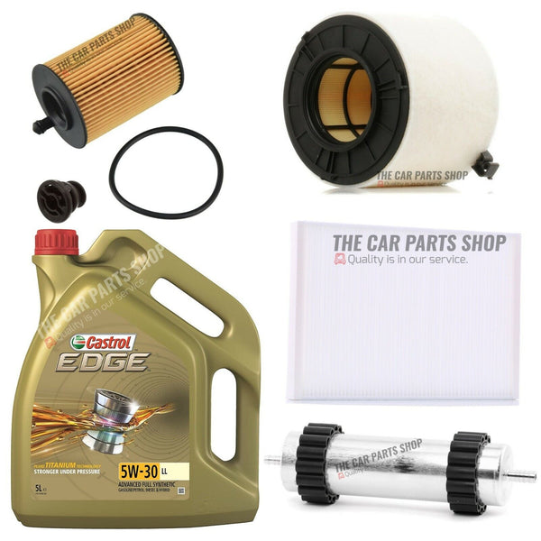 FOR AUDI A4 AVANT 2.0 TDI 2019> FULL CASTROL SERVICE KIT + AIR OIL FUEL CABIN
