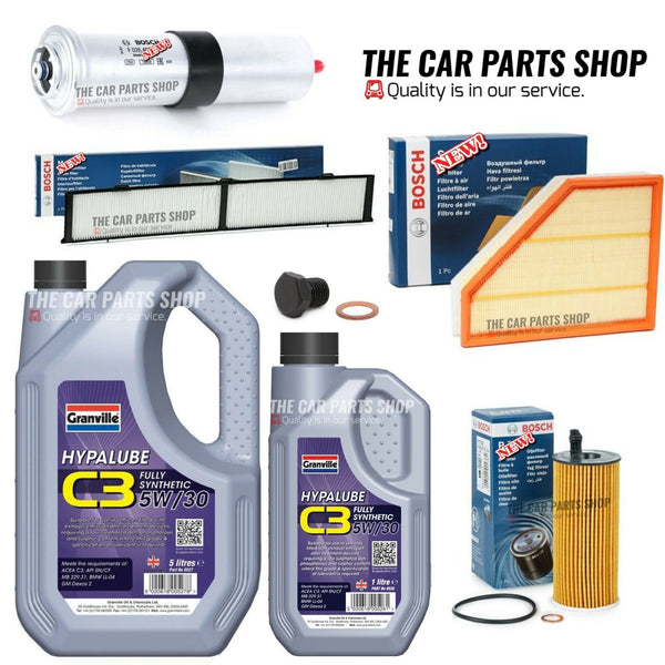 Full Bosch Service kit for BMW X1 Diesel Estate xDrive 20d 6L oil & Bosch kit