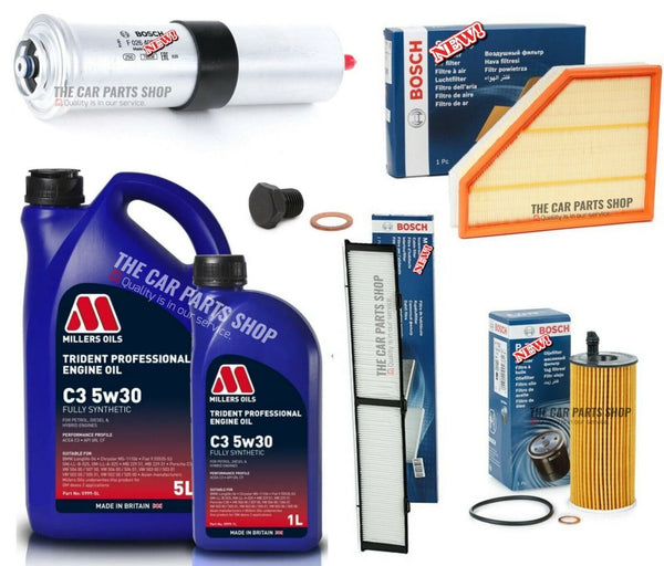FOR BMW X1 E84 20D PREMIUM SERVICE KIT WITH 6L MILLERS LONGLIFE OIL
