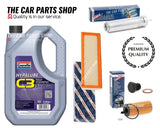 Bosch Service kit for BMW 520d MSport Touring F11 Bosch Fuel, Oil & Air + 5L Oil