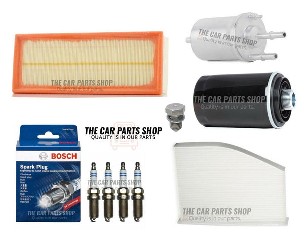 FOR VW SCIROCCO 2.0 GT PETROL MK3 FULL SERVICE FILTER KIT WITH BOSCH PLUGS