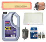 COMPLETE SERVICE KIT WITH BOSCH SPARK PLUGS FIT PEUGEOT 307 1.6 PETROL 01-08