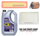 FOR PEUGEOT 307 1.6 PETROL 01-08 SERVICE KIT POLLEN AIR OIL FILTER & 5L OIL NEW