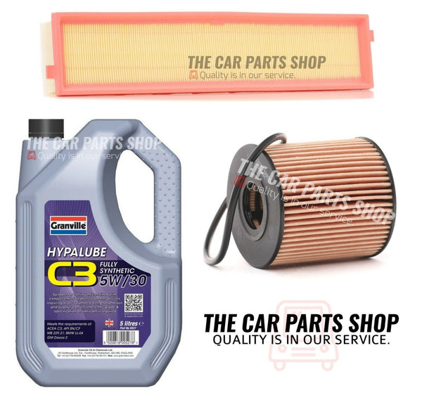 FOR PEUGEOT 307 1.6 PETROL 01-08 SERVICE KIT NEW AIR & OIL FILTER KIT + 5L 5W30