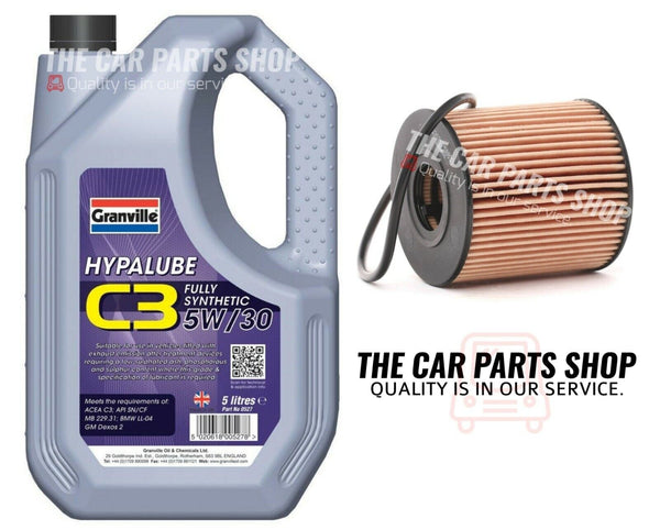 FOR PEUGEOT 307 1.6 PETROL 01-08 SERVICE KIT 5L GRANVILLE & OIL FILTER & PLUG