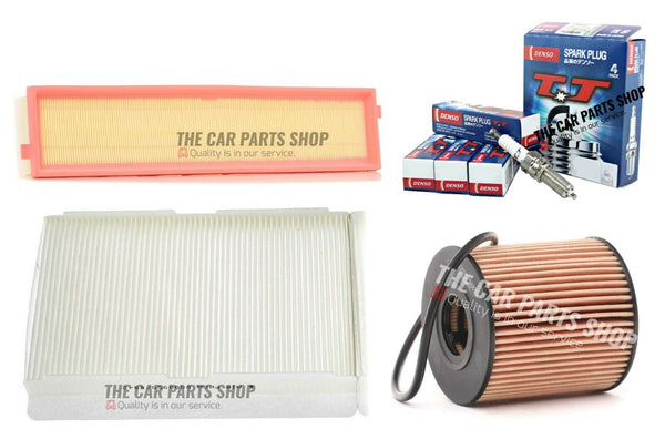 FOR PEUGEOT 307 1.6 PETROL 2001-2008 SERVICE FILTER KIT AIR OIL POLLEN PLUGS X4