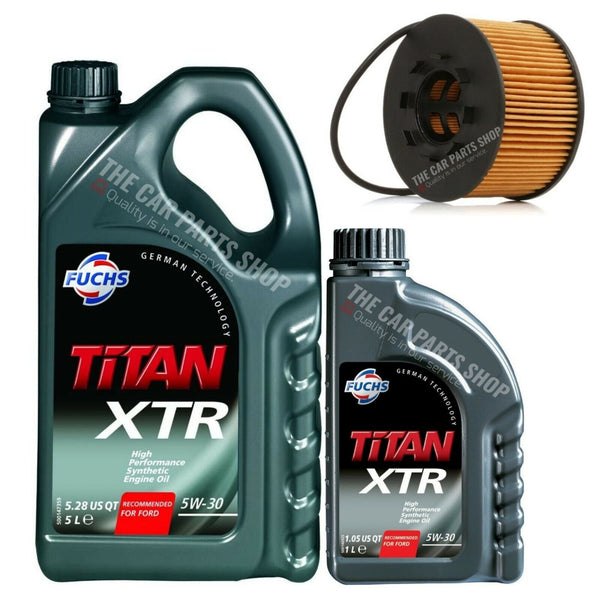 OIL CHANGE SERVICE KIT FOR FORD MONDEO MK3 2.0 AND 2.2 TDCI 6L FUCHS & FILTER