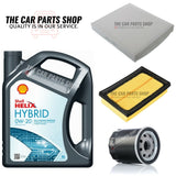 FOR TOYOTA COROLLA 1.8 HYBRID E210 FULL SERVICE KIT AND 5L SHELL HYBRID 0W20