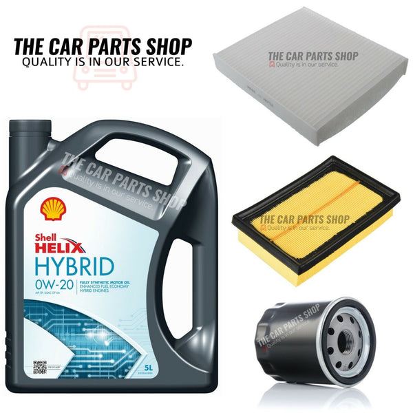 FOR TOYOTA COROLLA 1.8 HYBRID E210 FULL SERVICE KIT AND 5L SHELL HYBRID 0W20