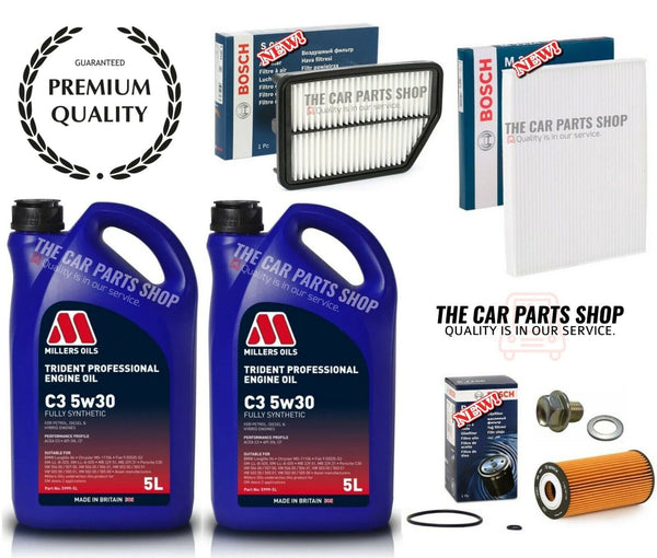 BOSCH SERVICE KIT FOR KIA SPORTAGE 2.0 CRDi MK3 10-13 10L OIL & AIR OIL CABIN OE