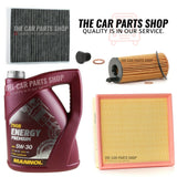SERVICE KIT FOR BMW 116D 1.5 DIESEL F20 F21 5L MANNOL + AIR OIL POLLEN PLUG NEW