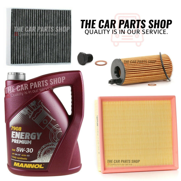 SERVICE KIT FOR BMW 116D 1.5 DIESEL F20 F21 5L MANNOL + AIR OIL POLLEN PLUG NEW