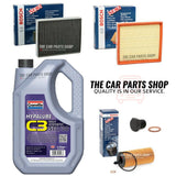 FITS BMW 116D 1.5 DIESEL 2015> BOSCH SERVICE KIT 5L GRANVILLE & CABIN OIL AIR OE