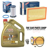 FITS VW PASSAT BUSINESS 1.6 TDI B8 BOSCH SERVICE KIT FUEL OIL AIR & 5L CASTROL