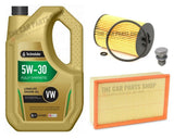 FOR VW PASSAT MK7 1.6 TDI SERVICE KIT 5L TECHNOLUBE + NEW AIR OIL FILTER & PLUG