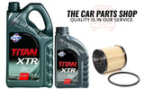FITS VOLVO S80 2.0D DIESEL 07-10 SERVICE KIT 6L FUCHS XTR 5W30 & NEW OIL FILTER