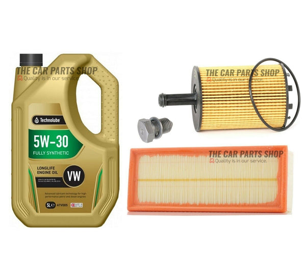 5L TECHNOLUBE & AIR OIL SUMP PLUG SERVICE KIT FOR VW GOLF 2.0 TDI MK5 NEW