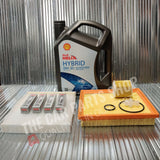 FITS TOYOTA YARIS 1.5 HYBRID MK3 SHELL SERVICE KIT 5L HYRBID + FILTERS & PLUGS