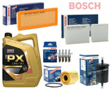 FITS PEUGEOT 207 1.6 GT MK1 BOSCH SERVICE KIT 5L GRANVILLE FILTERS & BOSCH PLUGS
