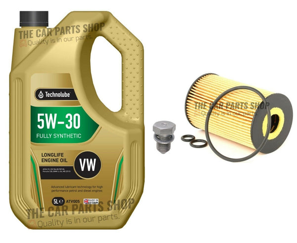 SERVICE KIT FOR SEAT IBIZA MK4 1.6 TDI 2009> NEW OIL FILTER AND 5L TECHNOLUBE