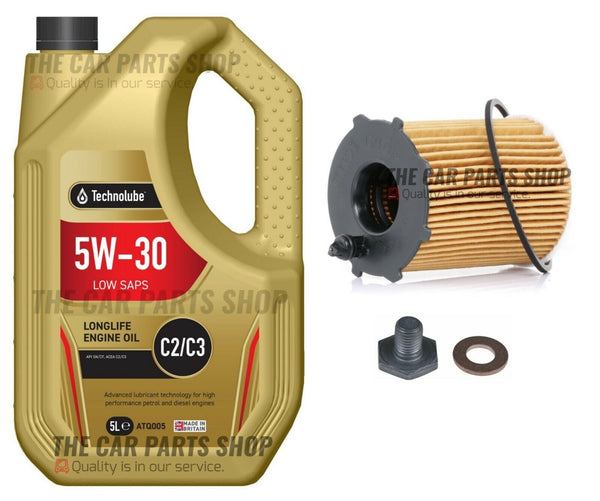 TECHNOLUBE SERVICE KIT FITS PEUGEOT 508 1.6 HDI 2011> 5L C2/C3 OIL & OIL FILTER