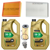 10L TECHNOLUBE SERVICE KIT FOR VW CRAFTER 2.5 TDI AIR OIL CABIN FILTER & PLUG