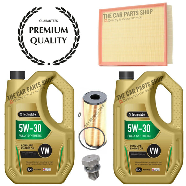 NEW AIR AND OIL FILTER 10L OIL TECHNOLUBE SERVICE KIT FOR VW CRAFTER 2.5 TDI