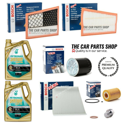 FITS MERCEDES BENZ CLS 320 CDI C219 BOSCH SERVICE KIT 10L PETRONAS 5W30 OIL