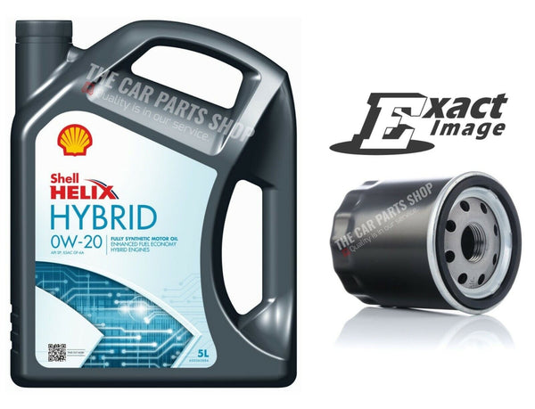 5L SHELL SERVICE KIT FOR TOYOTA YARIS 1.5 HYBRID MK3 5L 0W20 & OIL FILTER KIT