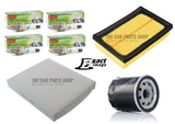 FULL SERVICE KIT FOR TOYOTA YARIS 1.5 HYBRID AIR OIL CABIN & 4 X SPARK PLUGS NEW