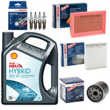 FITS TOYOTA YARIS 1.5 HYBRID FULL BOSCH SERVICE KIT WITH 0W20 SHELL HYBRID OIL