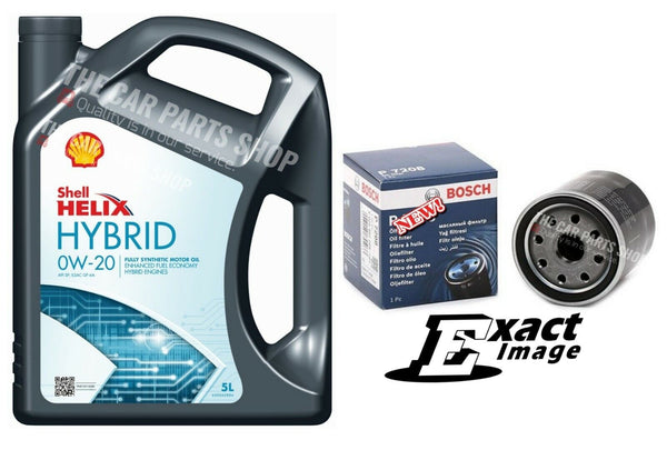 BOSCH OIL FILTER 5L 0W20 OIL FITS TOYOTA YARIS 1.5 HYBRID BOSCH SERVICE KIT NEW