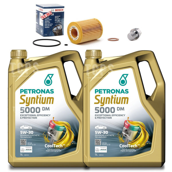 FITS MERCEDES CLS 320 CDI BOSCH SERVICE KIT BOSCH OIL FILTER & 10L PETRONAS