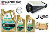 FOR INFINITI Q50 2.1 SPORT D MK1 SERVICE KIT 7L PETRONAS & AIR FILTER OIL FILTER