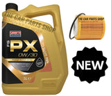 FOR VAUXHALL 1.5 GRANDLAND X 2018> SERVICE KIT 5L C2/C3 0W30 & NEW OIL FILTER