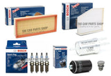 BOSCH SERVICE FILTER KIT FITS VW SCIROCCO 2.0 PETROL 08-15 & 4 BOSCH SPARK PLUGS