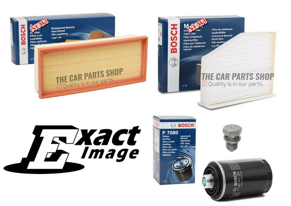 BOSCH AIR OIL POLLEN FILTER SERVICE KIT FITS VW SCIROCCO 2.0 PETROL 3 X FILTERS