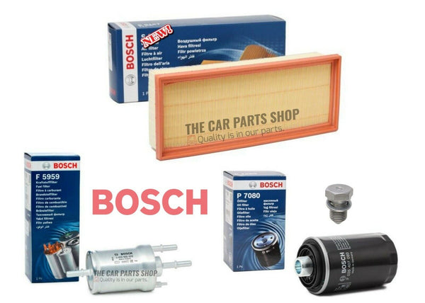 FUEL AIR OIL FILTER BOSCH SERVICE KIT FITS VW SCIROCCO 2.0 PETROL BRAND NEW