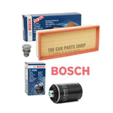 BOSCH SERVICE FILTERS KIT FITS VW SCIROCCO 2.0 PETROL NEW AIR & OIL FILTER PLUG