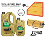 SERVICE KIT FOR BMW 320D E90 6L TECHNOLUBE 5W30 LONGLIFE & AIR OIL FILTER PLUG
