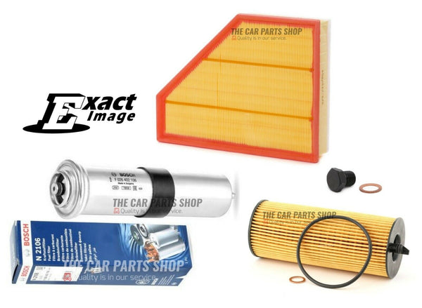 FITS BMW 320D 2.0 DIESEL 2009> E90 SERVICE FILTER KIT FUEL AIR OIL SUMP PLUG