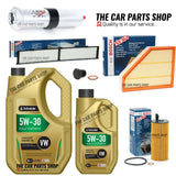 TO FIT BMW 320D E90 2.0 DIESEL 2009-2012 FULL BOSCH SERVICE KIT & 6L TECHNOLUBE