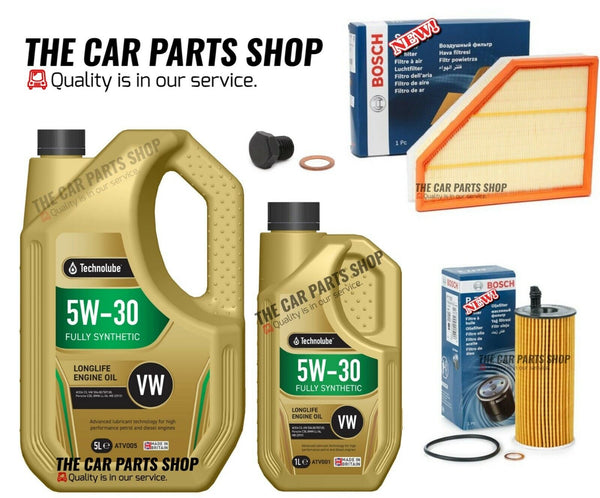 FOR BMW 320D E90 2.0 DIESEL 09-12 BOSCH SERVICE KIT BOSCH AIR & OIL 6L LONGLIFE
