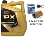 FOR PEUGEOT 3008 1.6 2014> BOSCH SERVICE KIT NEW BOSCH OIL FILTER & 0W30 5L OIL