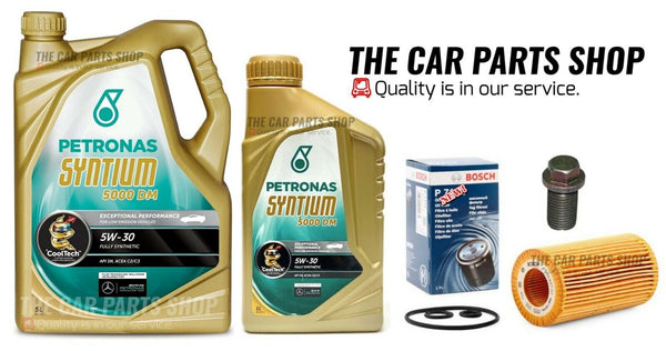 BOSCH SERVICE KIT FITS MERCEDES E220 BLUETEC W212 NEW BOSCH FILTER & PETRONAS OE