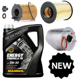 FOR FORD FOCUS 1.6 TDCI MK3 SERVICE KIT FUEL OIL AIR AND 5L 5W30 ENGINE OIL