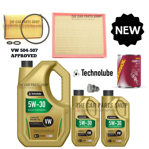 FOR VW CRAFTER CR35 2.0 DIESEL MK1 SERVICE KIT AIR OIL PLUG & 7L TECHNOLUBE OIL